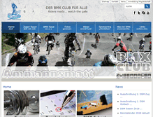 Tablet Screenshot of bmx-zugerracer.ch